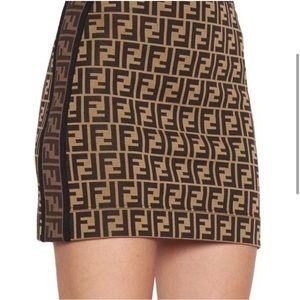 FENDI Monogram Mini Skirt